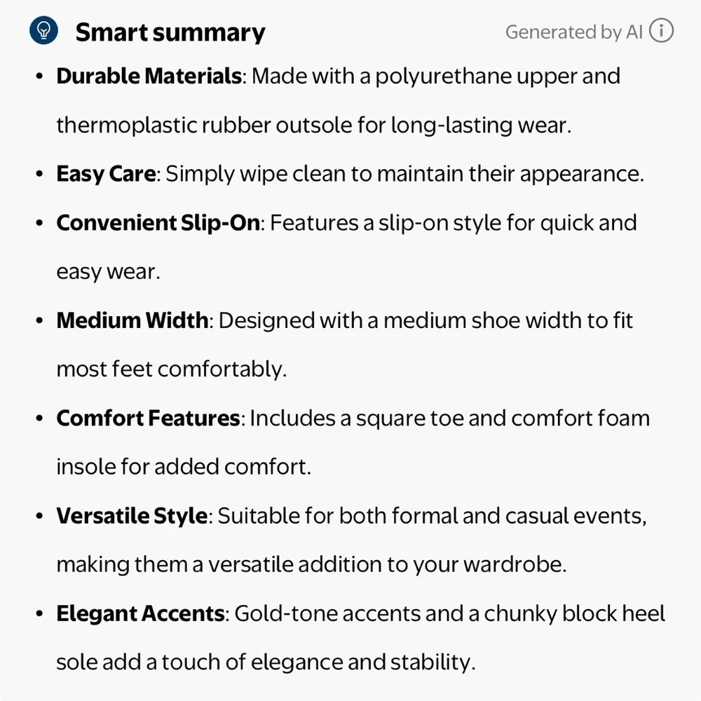 Time & Tru Women's Brown Loafer Mules Size 8 Memory Foam Slip On Gold Hardware - Picture 14 of 14